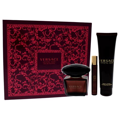 versace perfume crystal noir set